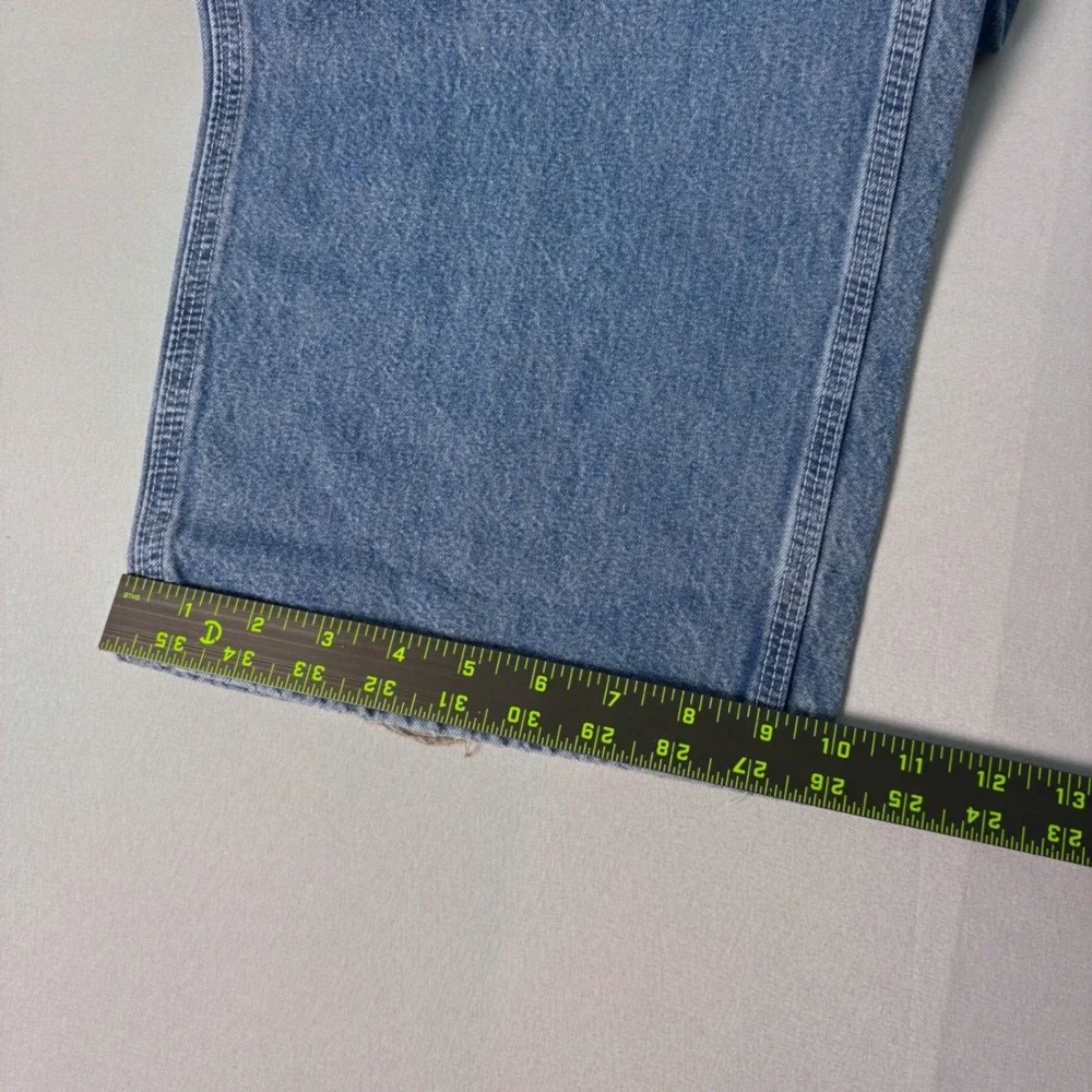 Carhartt Baggy Mens Blue Denim Fit Carpenter Jeans 40x32 Workwear Distressed
